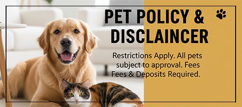 Pet Policy & Disclaimer