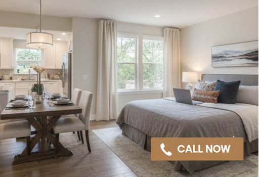 Luxury insurance housing and ALE solutions by The Creek Retreats featuring 3, 4, or 5 bedroom multi-house integrated solutions for families and large groups.