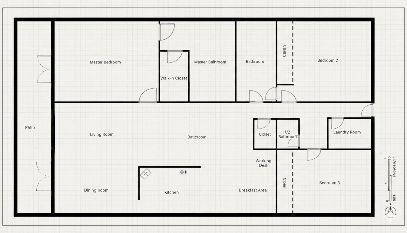 Multi-unit sober living property Newbury Park floor plan main house